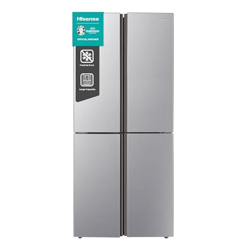 Hisense MQ79426SE Frigorifero Americano Quattro Porte, Grande capacità 427 litri, Finitura Argento, Total No Frost, Classe E, Illuminazione LED, Sistema Multi Air Flow, Holiday mode