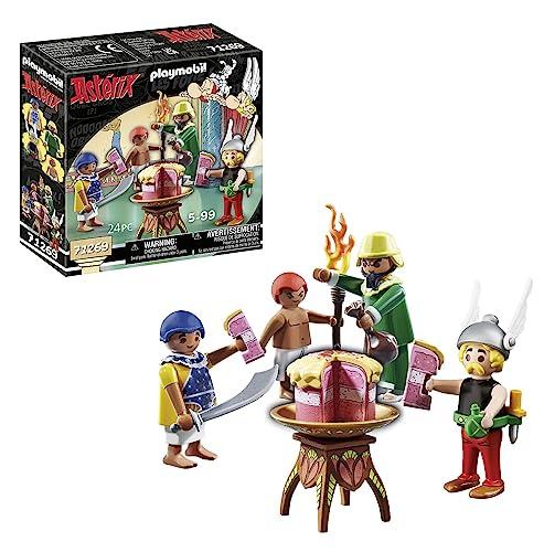 PLAYMOBIL Asterix 71269 Ipodermoclis e la Torta avvelenata, Asterix, assaggiatore di Cleopatra, Ipodermoclis e Il Suo aiutante Necrosis, Giocattolo per Bambini dai 5 Anni in su