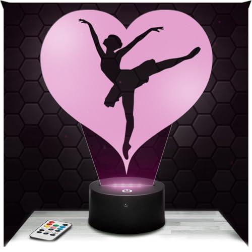 Lampephoto.fr - Lampada 3D Danzatrice Cuore, Decorazione Camera da Letto Ragazza Lampada 3D danzatrice Cuore oggetto Soldato Del Fuoco 18 Idea Regaloluce Notturna Decorazione, Idea Regalo Natale TOP