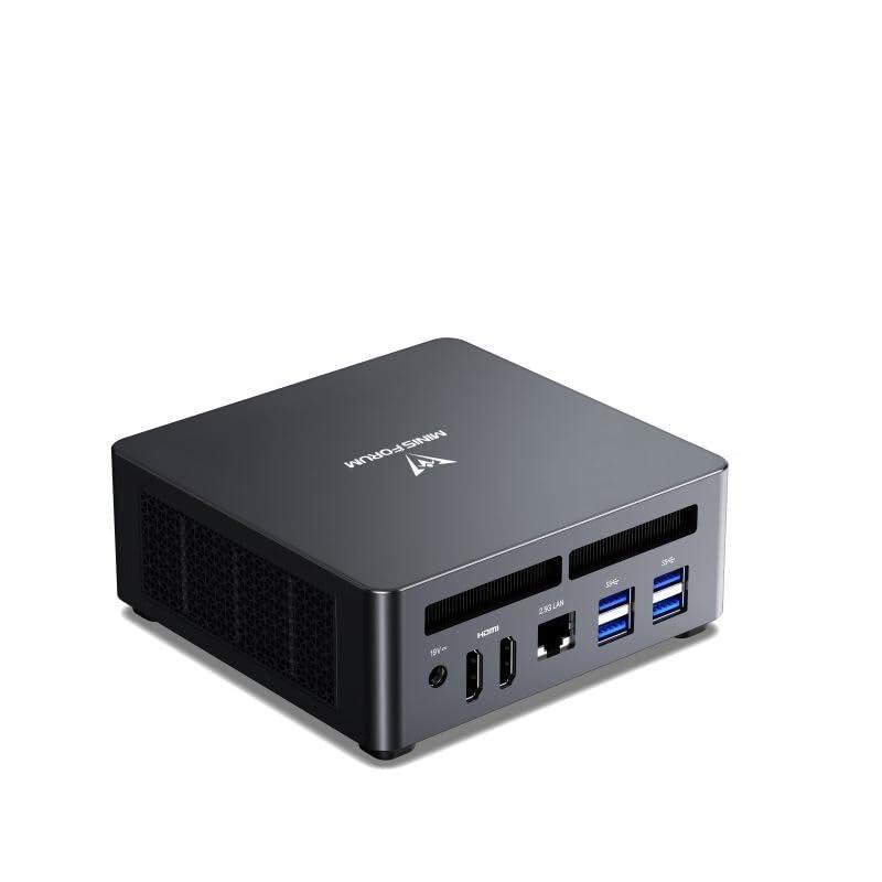 MINISFORUM Venus UM790 Pro Mini PC AMD Ryzen 9 7940HS fino a 5,2 GHz con AMD Radeon 780M, 4X USB3.2, 2X USB4, 2X HDMI 2.1, 2X PCIe4.0, Wi-FI 6E/BT5.3, RJ45 2,5 G(No RAM/SSD)