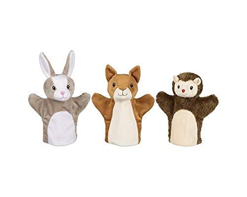 Ameisenkeks ® Set di 3 marionette goki, scoiattoli, coniglio e riccio
