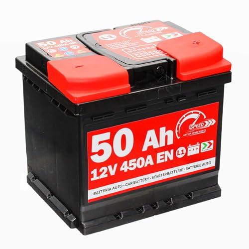 Speed Batteria auto L1 50 Ah 12V 450A EN polo positivo a destra +DX 207x175x190 mm equivalente 40 44 50 52 Ah