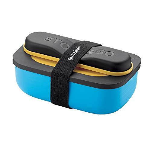Guzzini ‎1711 Set Lunch Box Con Posate Da Viaggio, Multicolore, 20 x 12 x 10 Cm
