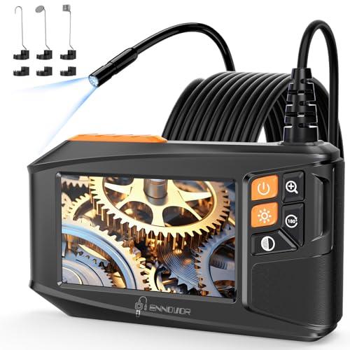 Ennovor Endoscopio Industriale, 1920P HD Telecamera Endoscopica Snake, Telecamera Ispezione Tubi con Schermo da 4,3