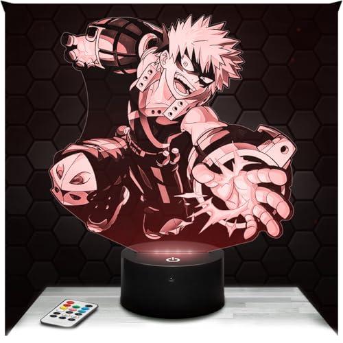 Lampephoto.fr - Lampada 3D A Led Katsuki Bakugo Idea Regalo per Adolescenti, Accessorio Katsuki Bakugo Manga Cartoni Animati Camera da Adolescente Ragazzo Deco Idea Regalo Natale Adolescente TOP