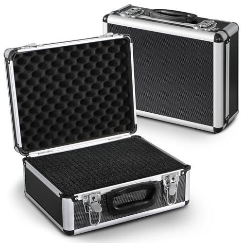 Peaktech 7300 - Custodia Universale per Strumenti di Misura, Alluminio Resistente, Imbottitura in Schiuma, Carico utile max 20 kg, Nero, 320 x 250 x 150 mm