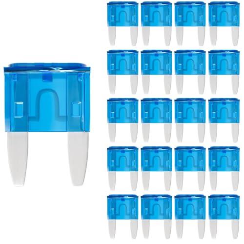 Gebildet Fusibile Mini da 15A, Fusibili per Auto ATM APM da 15A, Fusibili per Autoveicoli da 15A per Camper, Auto, Moto, Camion (Confezione da 20 Pezzi)