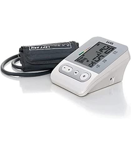 Laica BM2301 Misuratore di Pressione Sanguigna da Braccio Automatico, 120 Memorie Totali, Bianco/Argento