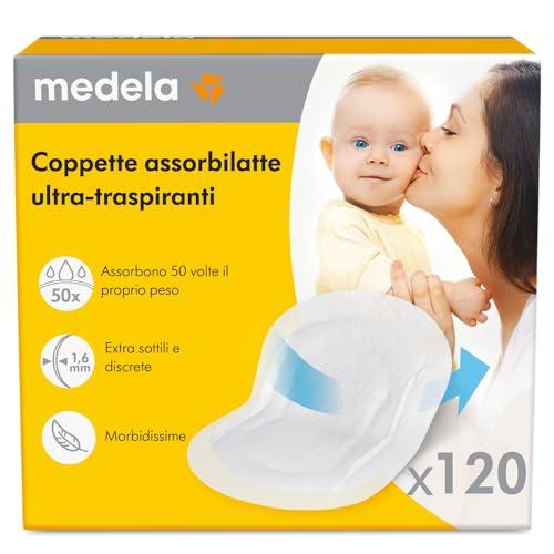 Medela Coppette assorbilatte ultra-traspiranti | Altamente assorbenti, traspiranti e discrete per un uso confortevole