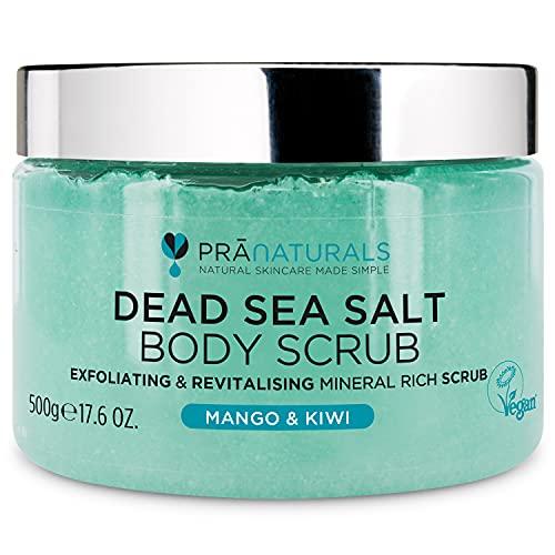 Pranaturals Scrub Corpo Rivitalizzante ai Sali del Mar Morto 500g, Esfoliante e Nutriente, Ricco di Minerali Naturali, Ideale per Tutti i Tipi di Pelle