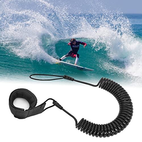 Ruikdly Leash Surf 5.5MM 10 Piedi SUP Leash di Sicurezza da Surf Leash da Surf Guinzaglio Coiled SUP Leash TPU Guinzaglio Regolabile Spirale per Tavola da Surf Stand Up Paddle Board
