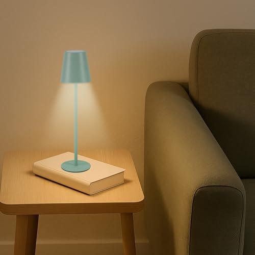 BEPER P207ILI203 Lampada da Tavolo Ricaricabile, Luce LED senza fili, Intensità Regolabile, USB Inclusa – Portatile per Scrivania, Comodino o Esterni