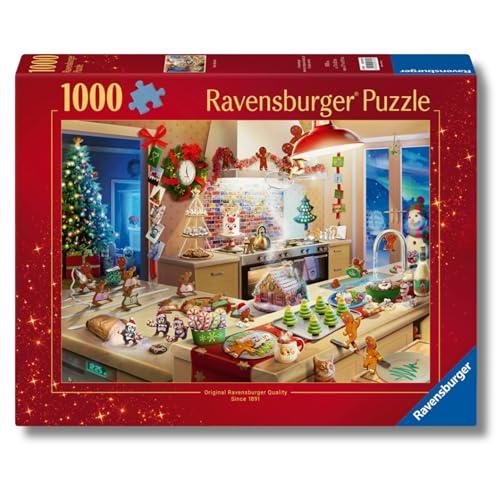 Ravensburger - Puzzle Birbanti Natalizi, 1000 Pezzi, Puzzle per Adulti e Ragazzi, Idea Regalo per Lei o Lui, 70x50 cm