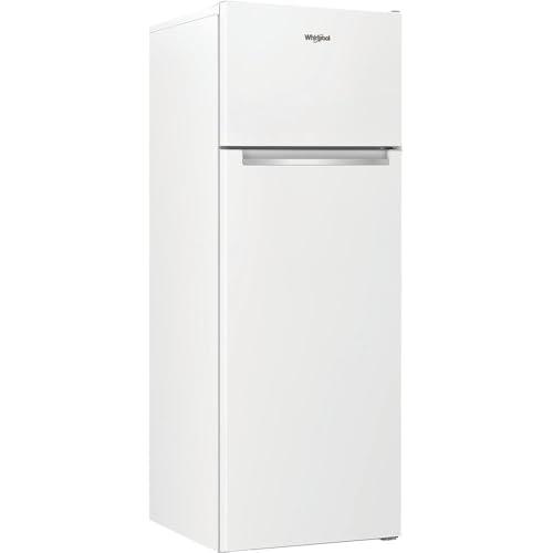 WHIRLPOOL W55T1 612W- Frigorifero Doppia Porta Libera Installazione, 4 Ripiani Vetro, Congelatore 2 Scomparti, Porta Reversibile e Luce LED - Elettrodomestici Cucina, Classe E, 54Lx160,6Hx57,4P