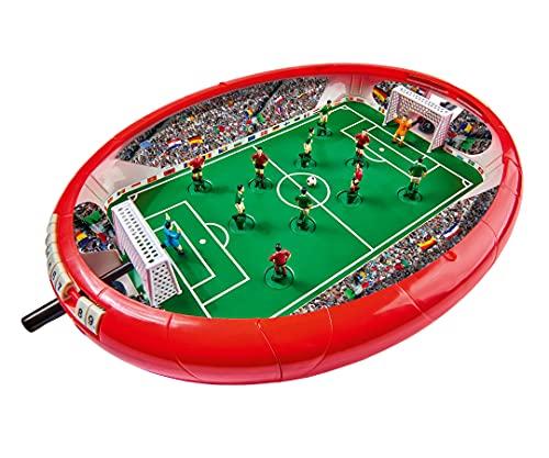 Noris 606178712 Football Arena, calcio balilla divertente per tutta la famiglia, con espositore per le porte, dimensioni totali 8 x 61 x 43 cm, dai 4 anni in su