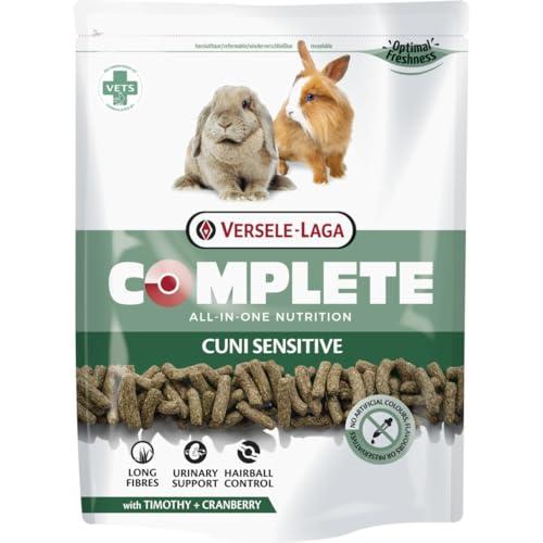 Versele-Laga Complete Cuni Sensitive | 500 g | Mangime completo per conigli | Supporta i boli di pelo e il sovrappeso | Pellet tutto in uno | Sviluppato da veterinari