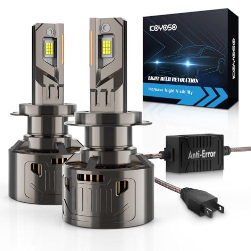 KOYOSO LED H7 Lampadine CANBUS: Nessun Errore Kit Lampade Fari 36000LM 200W Super Luminoso H7 Luci - 6500K Bianco Freddo Abbagliante e Anabbagliante Sostituzione per 12V Auto