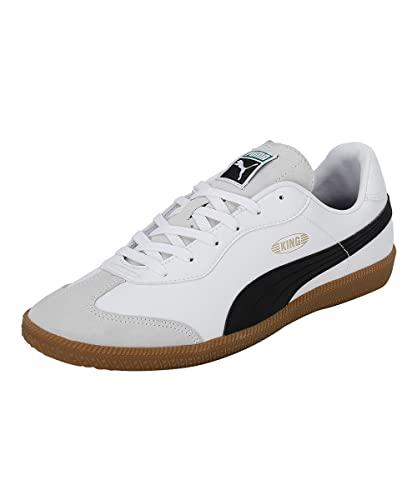 PUMA Unisex King 21 It Scarpe da calcio, Puma White Puma Black Gum, 43 EU