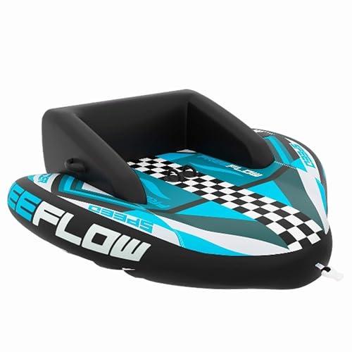 SereneLife Tubo Trainabile Gonfiabile per Sport Acquatici di Alta Resistenza, Galleggiante Piscina, PVC, Sedili in Schiuma, Maniglie