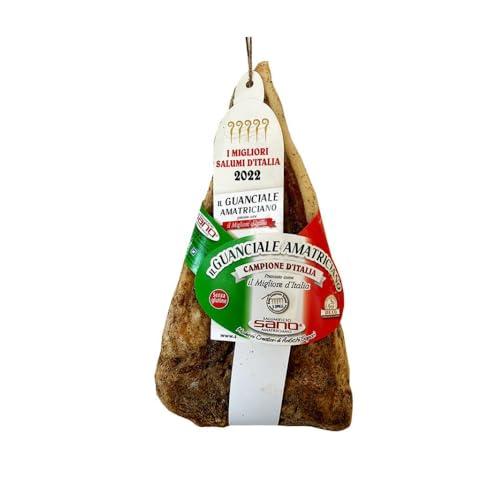 Guanciale Amatriciano intero, Premiato Migliore D'Italia “cinque spilli” I.G.P. Salumificio Sa.No di Amatrice (1300.00, Grammi)