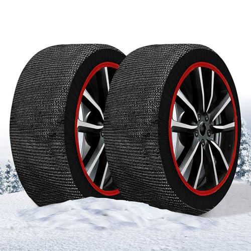 Calze Da Neve Omologate, Modello Super, +50% Resistenza +50% Durata, Per Auto Elettriche SUV 4X4 Camper Caravan Veicoli Commerciali (XL)