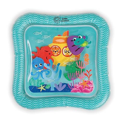 Baby Einstein, Tappetino d'acqua Sensory Splash Ocean Explorers, per giocare a pancia in giù o da seduti, 0-36 mesi