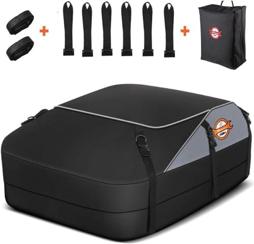 Sailnovo Box Tetto Auto Box Portapacchi per Auto 580L/20 piedi cubi Borsa da Trasporto Impermeabile Per Auto Con O Senza Portapacchi - incluso 6 ganci di sicurezza, 8 cinghie e custodia