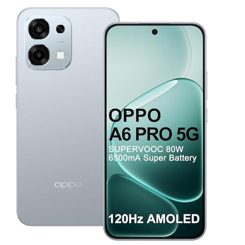 OPPO A6 Pro 5G 8+256GB Teléfono Móvil, Grande Batería 6500mAh IA Smartphone, 80W SUPERVOOC, Pantalla 120Hz 6,57