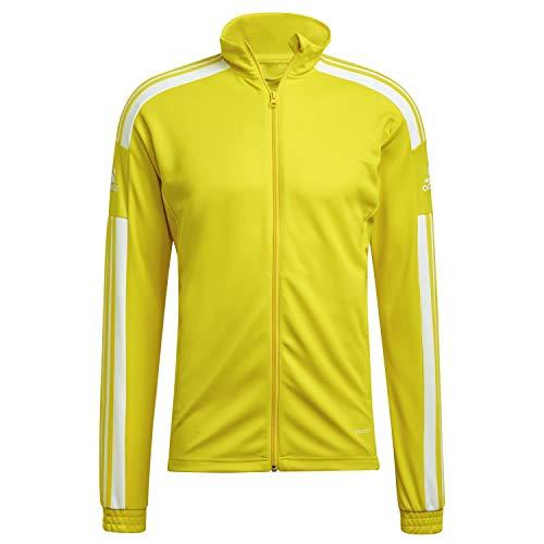 adidas Uomo Squadra 21 Training Jacket, Team Yellow / White, M