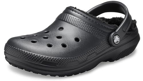 Crocs Classic Lined Clog, Zoccoli Unisex - Adulto, Black/Black, 43/44 EU