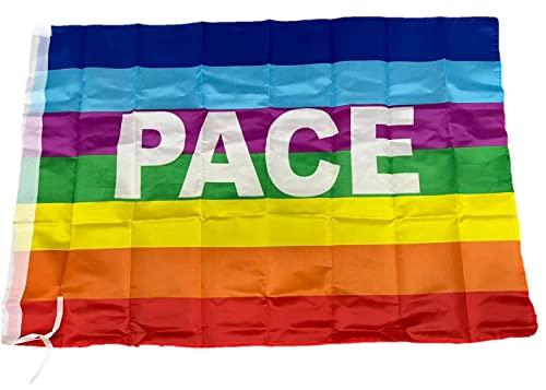 R&F srls Bandiera Pace PACIFISTA manifestazione Tessuto Misura Standard 60 x 90 cm