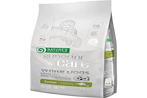 Nature's Protection - Superior Care - White Dogs Junior Small & Mini Grain Free con pesce bianco 1,5 kg