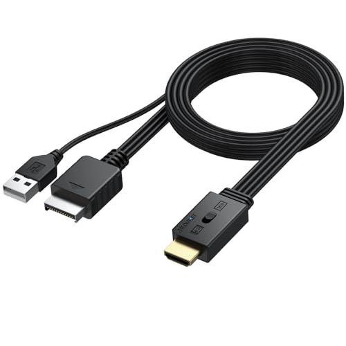 AUTOUTLET Convertitore PS1 PS2 a HDMI,1080P,Supporto Conversione 16:9/4:3,con Interfaccia HDMI e PS1 PS2 per HDTV e Monitor