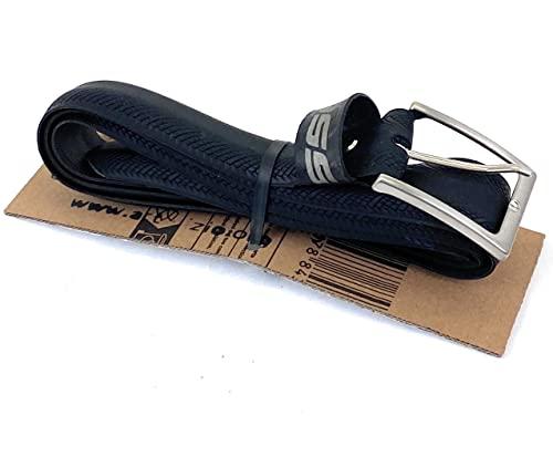 Artifizio, “Eddie Merckx Model”, Cintura da Uomo Cintura da Uomo h 3 cm in Copertone con Fibbia d’Acciaio; Prodotto Upcycling Artigianale Made in Italy, Vegan
