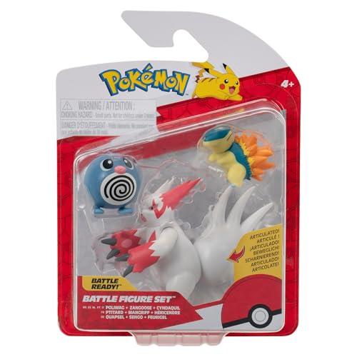 Pokémon Battle Figure Set (3PK: Poliwag, Cyndaquil, & Zangoose) W23
