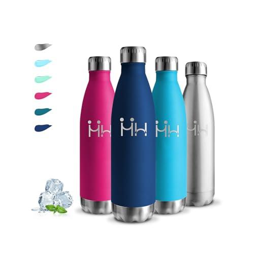 Borraccia Termica, 500 ml Borraccia Bambini, Thermos per Bevande Calde, Senza BPA, Borraccia Acciaio Inox, Senza Perdite, Borracce Termiche, Acciaio Inossidabile 18/8, per Scuole, Uffici, Campeggio