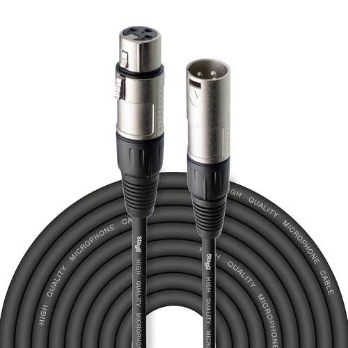 Stagg 10m, XLRf to XLRm Plug Microphone Cable, 10 m, Nero, per Personal Computer