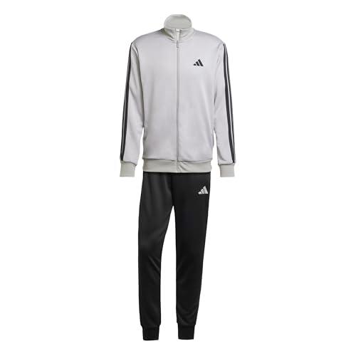 adidas Uomo 3 STRIPES FRENCH TERRY TRACKSUITS, medium grey heather/mgh solid grey, L