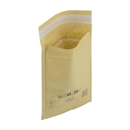 IMBALLAGGI 2000 - Buste Postali Imbottite Mail Lite Gold - 50 Pezzi 12x21 cm -Buste Imbottite per Spedizione - Buste con Pluriball Ideali per Spedire e Proteggere Oggetti