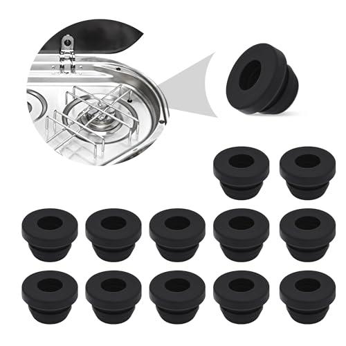 PHATRIP 12 guide in gomma, piedini in gomma, piedini in gomma, guide in gomma di protezione per fornelli da camper compatibili con aste da 5 mm di Dometic, Smev e Thetford