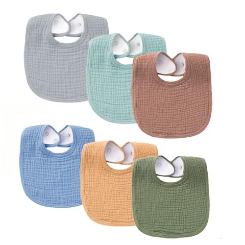 SLOSH Bavaglini Bavaglino Neonato Cotone Baby Pappa Morbidi Panno Per Ruttino Assorbenti Burp Neonati Neonata Lavabile (Multicolors)
