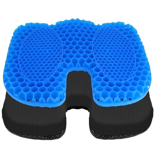 QWORK® Cuscino per Sedile Kayak, Cuscino Sedile in Gel Antiscivolo, Cuscino Sedile a Forma di U, per Kayak, Barche, Sedia da Ufficio, Auto