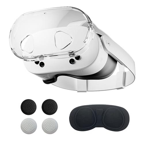 Accessori VR Compatibili con Oculus/Meta Quest 3s, Include Cover Trasparente, Protezione Lenti e Copri Joystick