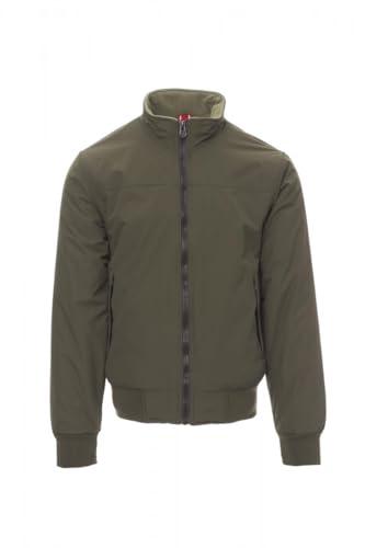 Giubbotto da Uomo Payper North 2.0 Giubbino Imbottito in Micropile in Nylon Taslon Autunno Inverno (IT, Testo, XXL, Regular, Regular, Verde Militare)