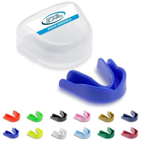 Game Guard paradenti/protezione gengivale – Paradenti/protezioni gengivali modellabili Colori a scelta – Adulto/Junior/Bambini/Bambini/Giovani – Approvato CE, Ottimo per sport scolastici, rugby hockey