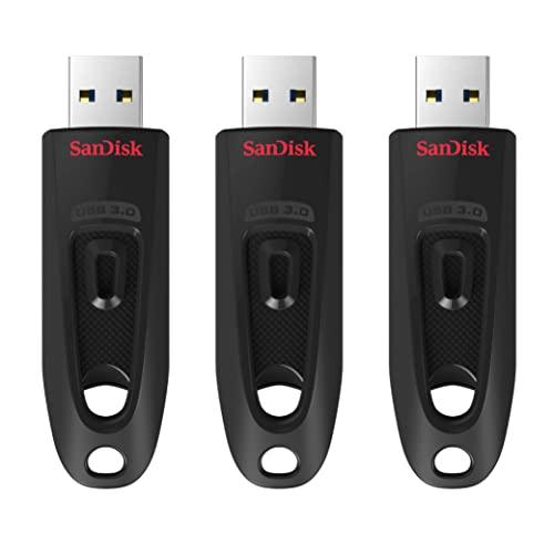 SanDisk Ultra Chiavetta USB 3.0 da 32 GB fino a 130 MB/sec, 3 Schede