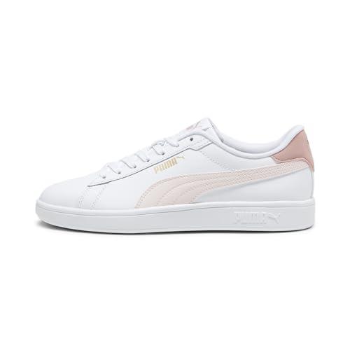 PUMA Smash 3.0 L, Scarpe da Ginnastica Unisex-Adulto, Multicolore White White Gold, 44 EU