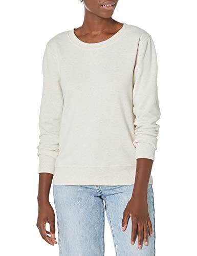 Amazon Essentials Wae50014fl18, Felpa Donna, Beige (Oatmeal Heather), 48 (Taglia Produttore: X-Large)