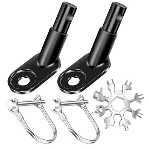 2 pezzi rimorchio per bicicletta, gancio di traino, adattatore per bicicletta con fiocco di neve, accessorio multifunzione per rimorchi per cani, rimorchi per bambini