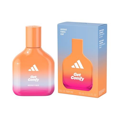 Adidas Vibes Get Comfy Eau de Parfum, per Tutti, Rilassante e Confortevole, Profumo a Lunga Durata, Vaniglia e Mandarino, 50 ml